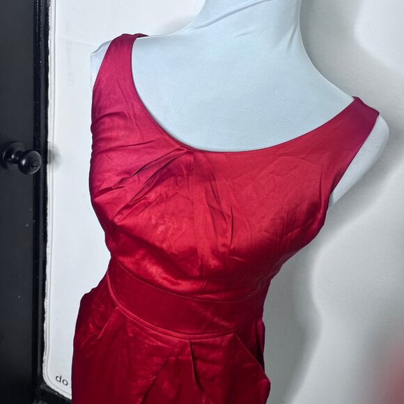 NWT Lette Red Cocktail Midi Dress Size S - Picture 4 of 15